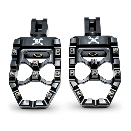 Burly Brand 18-24 M8 Softail MX-Evolution Passenger Pegs - Black B13-1017B